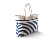Sac de plage style marin en coton canvas - Réf: KI0242 - Marque Kimood_1
