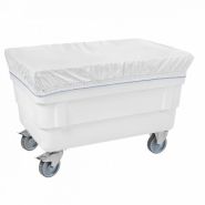 Bac double-paroi 310L - Blanc - Roues inox avec freins - Isolation thermique - Stockage sur palette_1