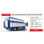 Bhy2nxpb - bétaillère  hydraulique - carrosserie guitton - 2 niveaux sur porteur_1