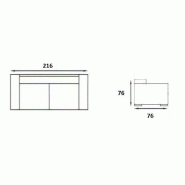 Canapé 3 places design scandinave EGSMARK - piétement en chêne - cuir noir - rembourrage NOSAG 40kg/m3_1