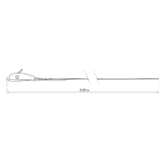 Set de 2 sangles à boucle autoserrante - largeur 25 mm x 5,00 m - boucle à came en zamak - marque Thirard_1