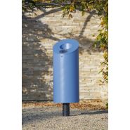 531.001 - 531.020 - Poubelle publique - ABES - 50L - Acier galvanisé avec vide-cigarettes_1