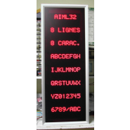 Afficheur industrielle multi-caractères alphanumériques, multi-lignes idéal pour le ligne de production, atelier... - Série AIML - AIMLBC - AIML3C - AIML7C_1