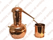 Alambic à chapiteau de style arabique - grande chambre à vapeur - cuivre épais sans plomb_1