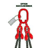 Élingue chaîne de levage 3 et 4 brins en acier grade 80 - REF : 23150X - capacité 1,70t à 67t_1