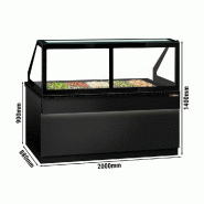 Saladette TORONTO - L2000 mm - Noire - 3 portes - 5x GN 1/1 - P900_1