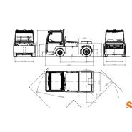 Te500rr - tracteur logistique Simai - électrique 4 roues - capacité de traction 50000 kg - batterie 80V_1