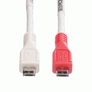 VALUE Câble chargeur USB 2.0, Micro B - Micro B, M/M, 0,3m_1