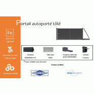 Portail autoporté tôlé - 7000 / 2000_1