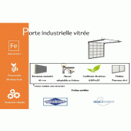 Porte industrielle levante vitrée woodgrain L - 5500 / 3100_1