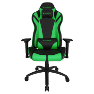 Siège réglable avec coussin appui-tête et accoudoirs 4D - AZGENON Z300 VERT - Ergonomique, design baquet, poids max 150 kg - Réf : AZG_Z300_BKGRN_1