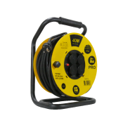 Enrouleur électrique de chantier - câble 3G2,5 mm² - usage intérieur/extérieur - 4 prises IP44 - puissance max 5A/230V enroulé, 16A/230V déroulé_1