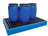 Plancher de rétention en polyéthylène - capacité de stockage jusqu'à 600L - couleur bleu_1