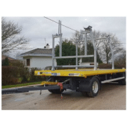 Remorque ou semi-remorque spécifique - 1 à 3 essieux pour transport d'équipements et d'engins adaptés_1