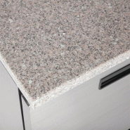 Table réfrigérée positive plan de travail en marbre Série G 2 portes 240L CL108 Polar_1