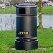 Topsy Jubilee - poubelle publique victorienne - Glasdon - 110 litres_1