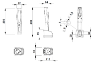 Baladeuse LED rechargeable BLR-19 - 19 LED Ultra White, autonomie 9h, IP64, IK09_1