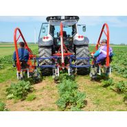 Bineuse sur le rang ZUZA 3 - 1, 2 ou 3 rangées - Éléments rotatifs pour cultures maraîchères et fruitières - JAGODA JPS Agromachines_1