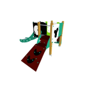 Structure multi-activités métallique chlorophylle grange - LD1BP1110 - Ludoparc - 1 tour - 1,5-6 ans_1