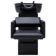 Vidaxl unité de rinçage de shampoing avec chaises de salon similicuir 3100533_1