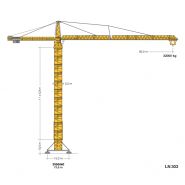 3150 hc 60 heavy-load - grue à tour - liebherr - hauteur max. Sous crochet 73,80 m - capacité de levage max. 60 000 kg_1