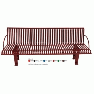 Banc public en métal Durango - acier en fer plat - plusieurs coloris et tailles disponibles_1