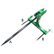 BS 500 pique-bottes - Geo - 3 fourches - 380 mm - 35 kg_1