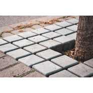 Grille d'arbre carré en plastique recyclé et recyclable - Ecologico A50 - résistante aux intempéries et rayons UV_1