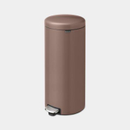 Poubelle à pédale newIcon -30 litres - Satin Taupe - Brabantia - Volume 30 L - Revêtement satiné - Pédale en métal inoxydable_1