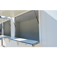 Bungalow Snack en container 20 pieds - Blanc et Noir - 6m x 2,5m - Eurobox_1