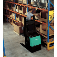 Chariot préparateur de commande 2ème niveau - OPBL10N - Plateforme élévatrice jusqu'à 1.15m - Fourches réglables_1