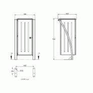 Corbeille TECTONA 60 Litres stratifié compact_1