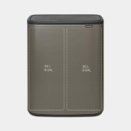 Poubelle Bo Touch Bin Brabantia - 2 x 30 litres - Platinum - Idéale pour trier les déchets_1