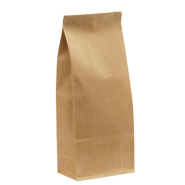 Sac kraft SOS à fond plat 10+5,5x28,5cm - par 100 - Apte au contact alimentaire - Contenance 1kg - Brun_1