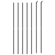 Vidaxl clôture à mailles losangées avec bride anthracite 1,4x10 m 153987_1