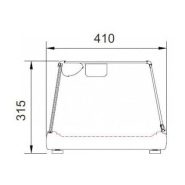 Vitrine à sushis professionnelle à poser, avec led à l'intérieur pour la mise en valeur des produits - bps-4 coreco_1