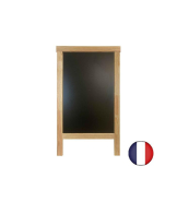 Chevalet stop trottoir - cadre bois, dimensions 127 x 75 cm - Référence : LSTF38BRUT_1