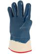 Gants de manutention en nitrile (3/4) - Enduction lourde sur molleton - Manchette toile évasée_1