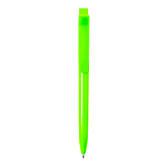 Stylo bille en plastique ABS - clip spécial - encre bleue - couleur verte - 13g_1