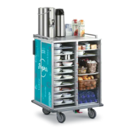Chariot Distributeur de petit déjeuner - motorisation en option et grande capacité de stockage -  Servizio_1