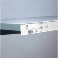 Porte étiquette adhésif blanc 1000x18mm - fixation durable et résistante_1