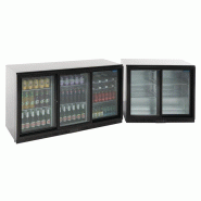 Arrière-bar trois portes coulissantes Série G noir 320L GL013 Polar_1