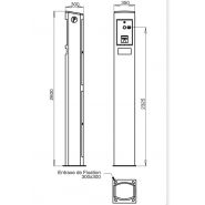 DT 1008 A - Borne de paiement parking Urbaflux - Alimentation électrique 230V - Corps en acier inoxydable et chauffage intégré_1