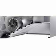 Hottes caisson inox avec moteur, variateur, filtre et éclairage - Profondeur 1100 mm - 1200_1