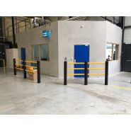 Barrière piétonne flexible Re-Flex - Absorption des chocs et protection des sols en béton_1