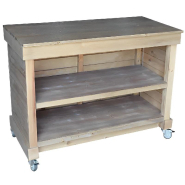 Comptoir d'encaissement et d'emballage - Bois vieilli - Multifonction - Fabrication Française_1