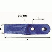 Dents de godet adaptables Feurst M15 - Référence M15 - 1,1 Kg - Dimensions précises_1
