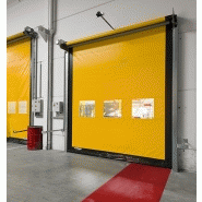 Porte rapide m2 compact / souple / à enroulement / utilisation intérieure / 5500 x 5500 mm