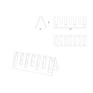 Range vélos Classic - The Italian Lab - 7 places - dimensions : L 1200, P 400, H 400 mm_1