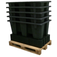 Bac de rétention PE ECO 220 litres - caillebotis plastique_1